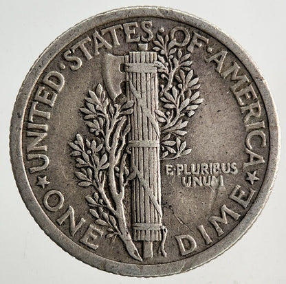 1919 US USA Mercury One Dime Silver Coin | Very High Grade