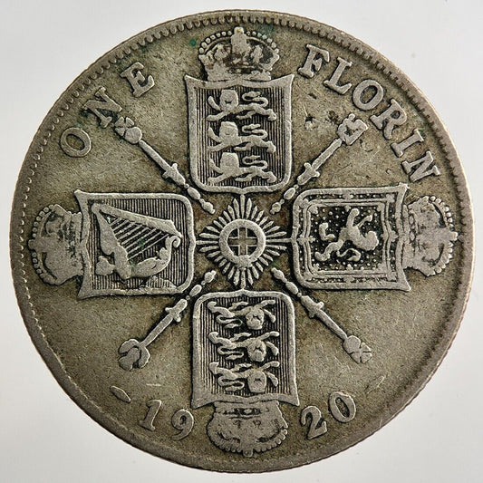 1920 George V Florin Silver Coin | Collectable Grade | a8104