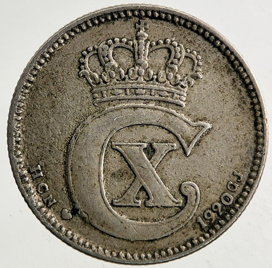 1920 Denmark 25 Ore Coin | Fine Collectable Grade