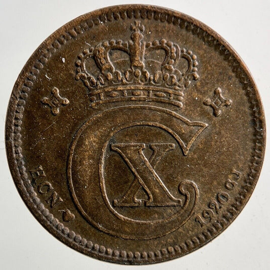 1920 Denmark 2 Ore Coin | Fine Collectable Grade