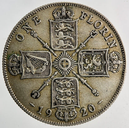 1920 George V Florin Silver Coin | Fine Collectable Grade