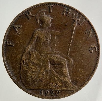 1920 George V Farthing Coin | Fine Collectable Grade