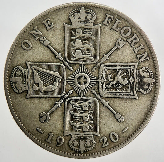1920 George V Florin Silver Coin | Fine Collectable Grade