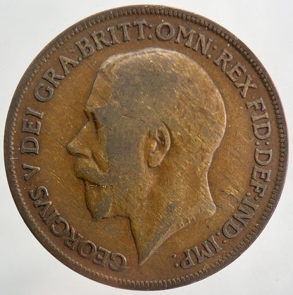 1920 George V One Penny Coin | Fine Collectable Grade