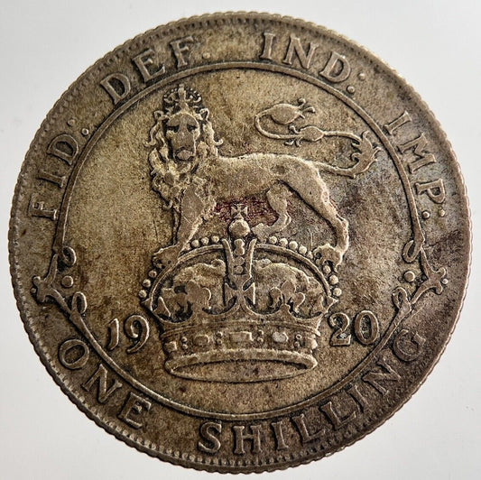 1920 George V Shilling Silver Coin | Very High Grade | a8611