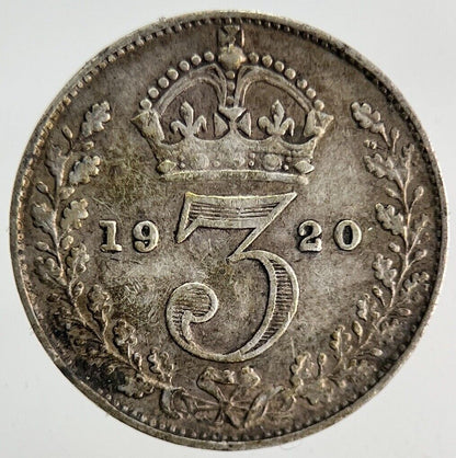1920 George V Silver Threepence Coin | Fine Collectable Grade