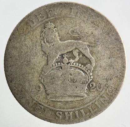 1920 George V Shilling Silver Coin | Fair Grade