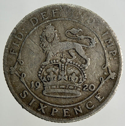 1920 George V Sixpence Silver Coin | Collectable Grade