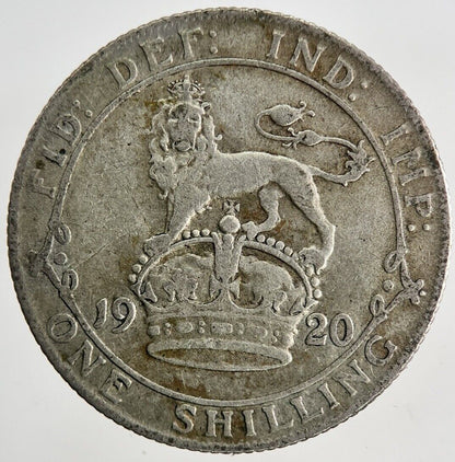 1920 George V Shilling Silver Coin | Fine Collectable Grade