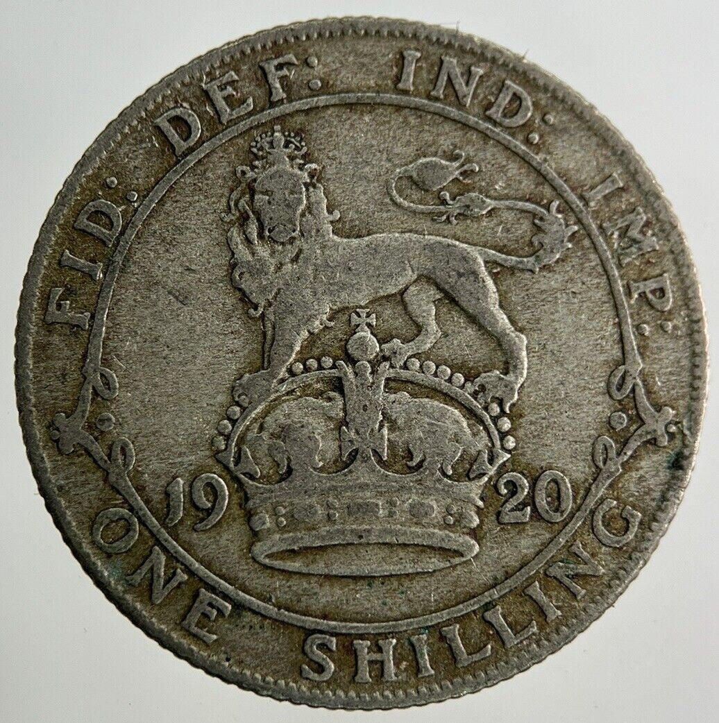 1920 George V Shilling Silver Coin | Collectable Grade