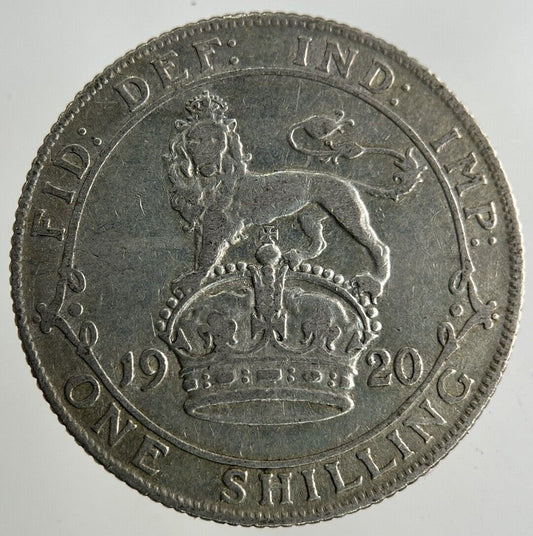 1920 George V Shilling Silver Coin | Fine Collectable Grade