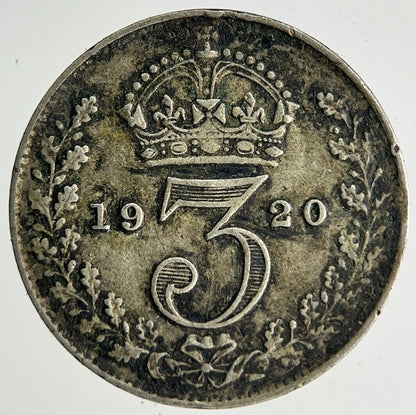 1920 George V Threepence Silver Coin | Fine Collectable Grade