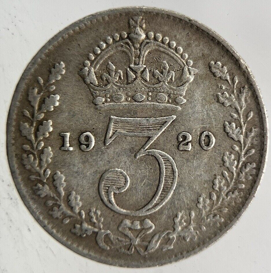 1920 George V Threepence Silver Coin | Fine Collectable Grade