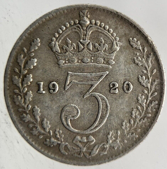 1920 George V Threepence Silver Coin | Fine Collectable Grade