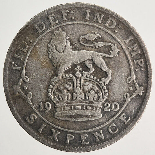 1920 George V Sixpence Silver Coin | Fine Collectable Grade | a9945