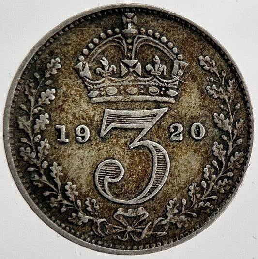 1920 George V Threepence Silver Coin | Fine Collectable Grade | a6180