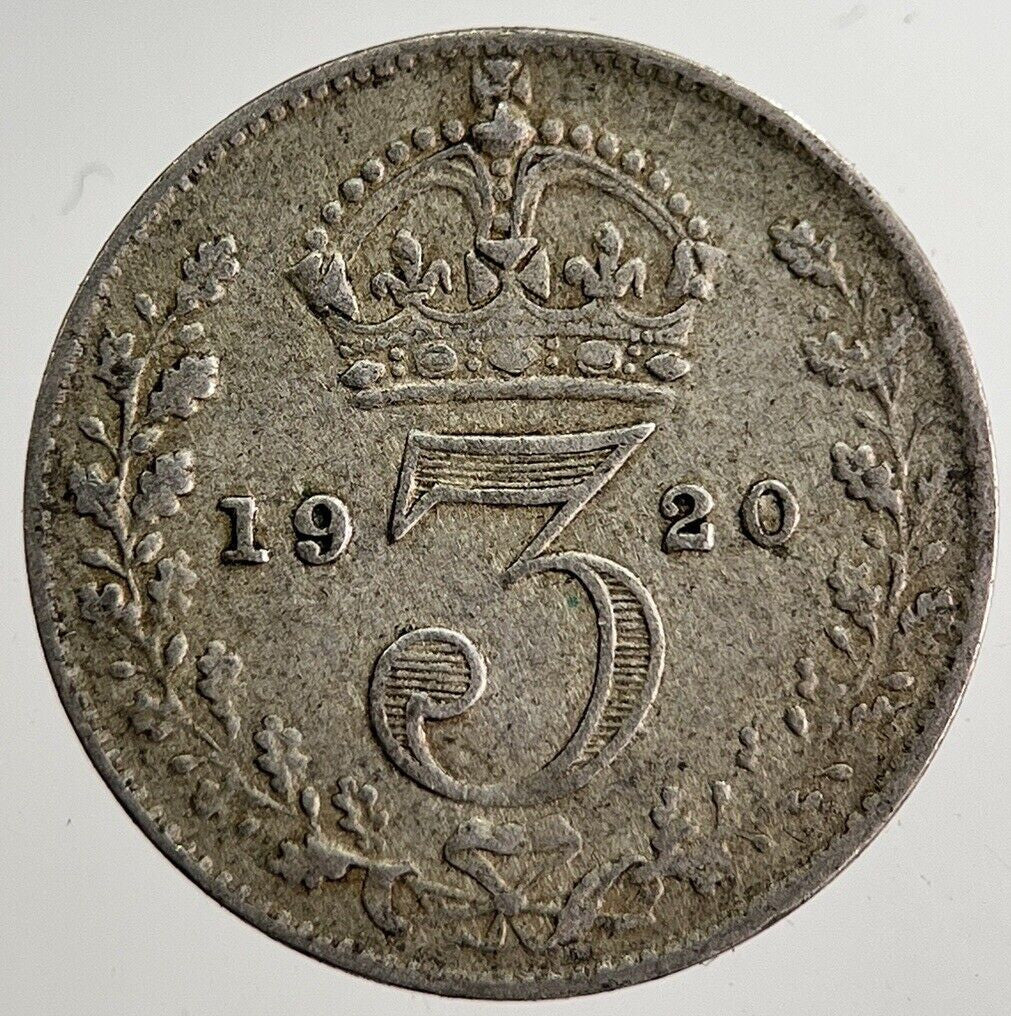 1920 George V Threepence Silver Coin | Very High Grade | a8578