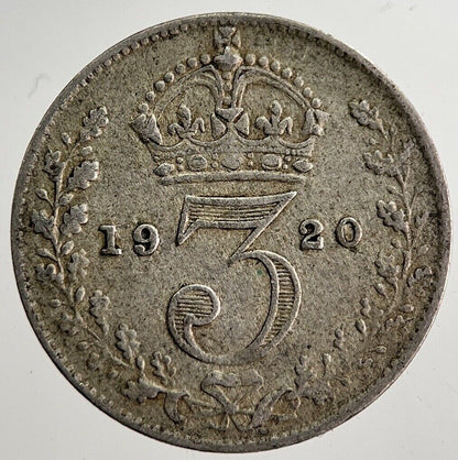 1920 George V Threepence Silver Coin | Very High Grade | a8578