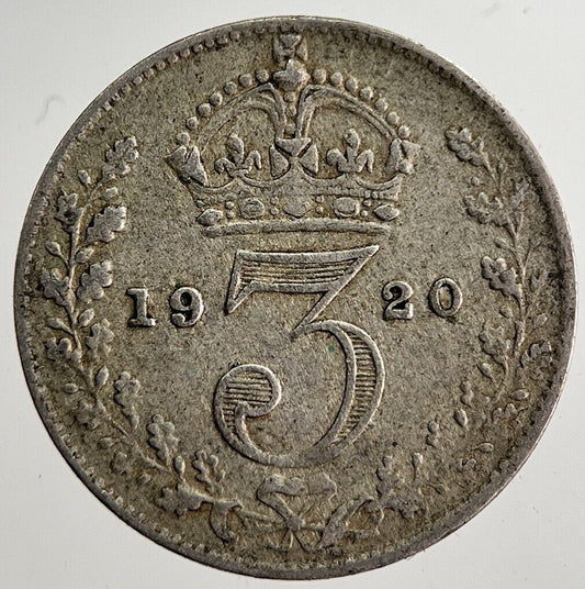 1920 George V Threepence Silver Coin | Very High Grade | a8578