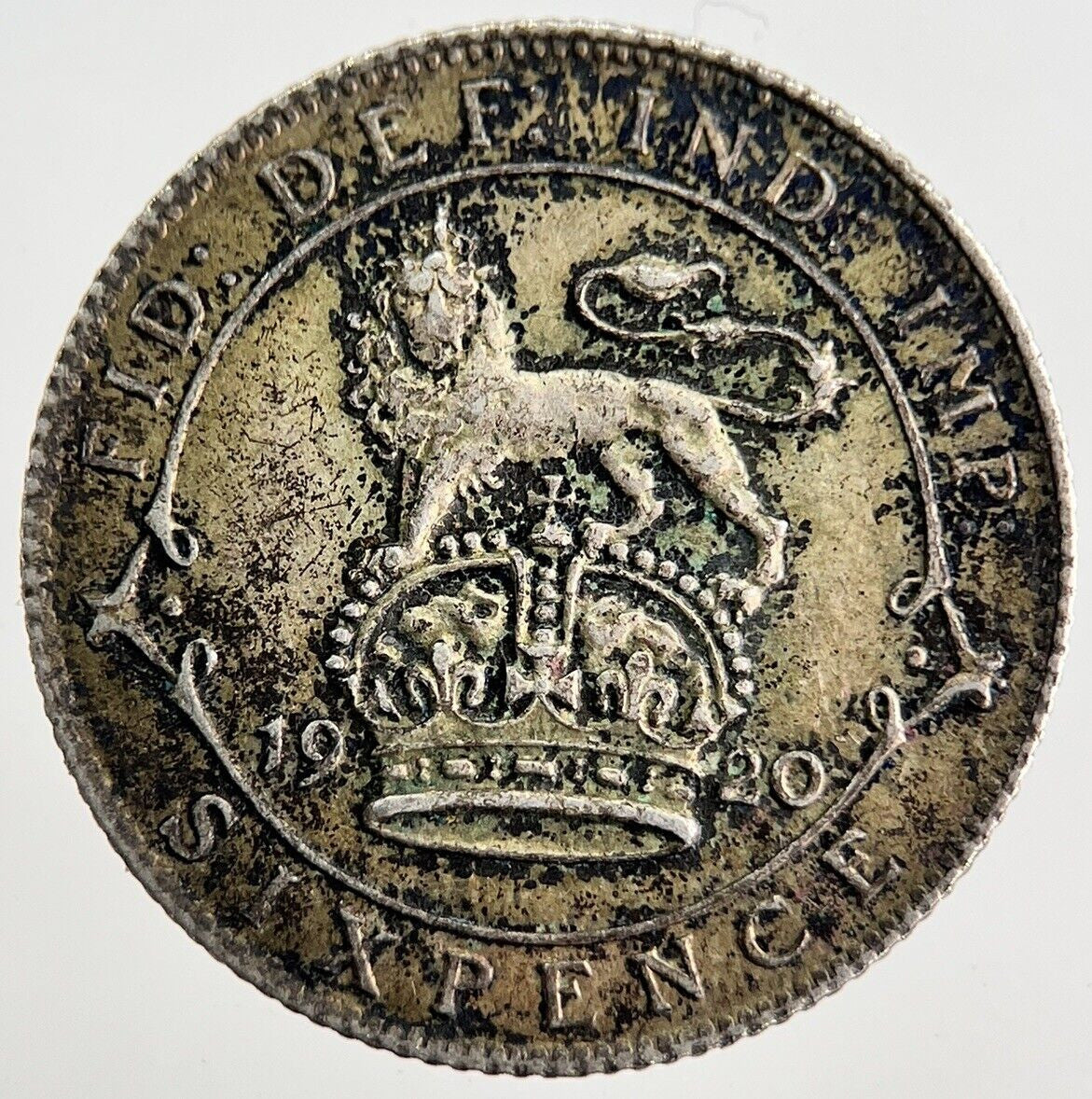 1920 George V Sixpence Silver Coin | Fine Collectable Grade | a8193