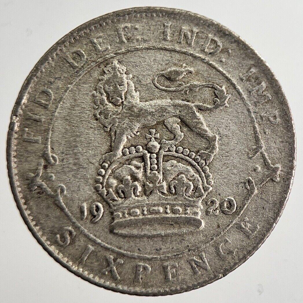 1920 George V Sixpence Silver Coin | Fine Collectable Grade | a8559