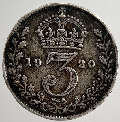 1920 George V Threepence Silver Coin | Very High Grade | a8573