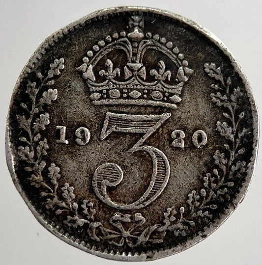 1920 George V Threepence Silver Coin | Very High Grade | a8573