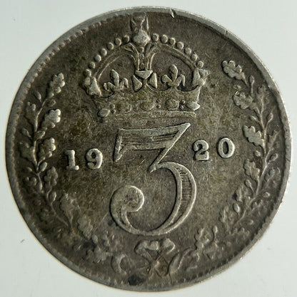 1920 George V Threepence Silver Coin | Fine Collectable Grade