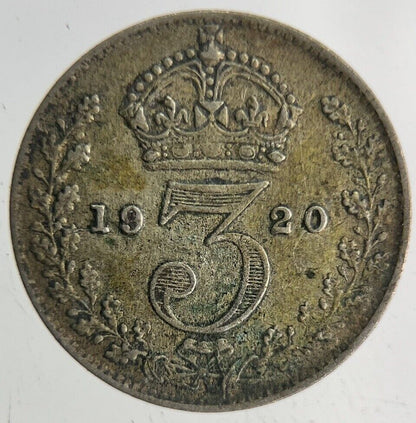 1920 George V Threepence Silver Coin | Fine Collectable Grade