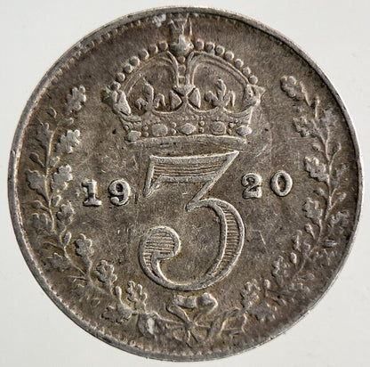1920 George V Threepence Silver Coin | Fine Collectable Grade
