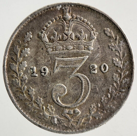 1920 George V Threepence Silver Coin | Fine Collectable Grade