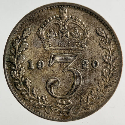 1920 George V Threepence Silver Coin | Fine Collectable Grade