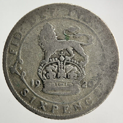 1920 George V Sixpence Silver Coin | Fair Grade