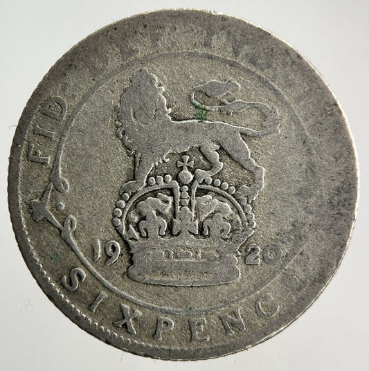 1920 George V Sixpence Silver Coin | Fair Grade