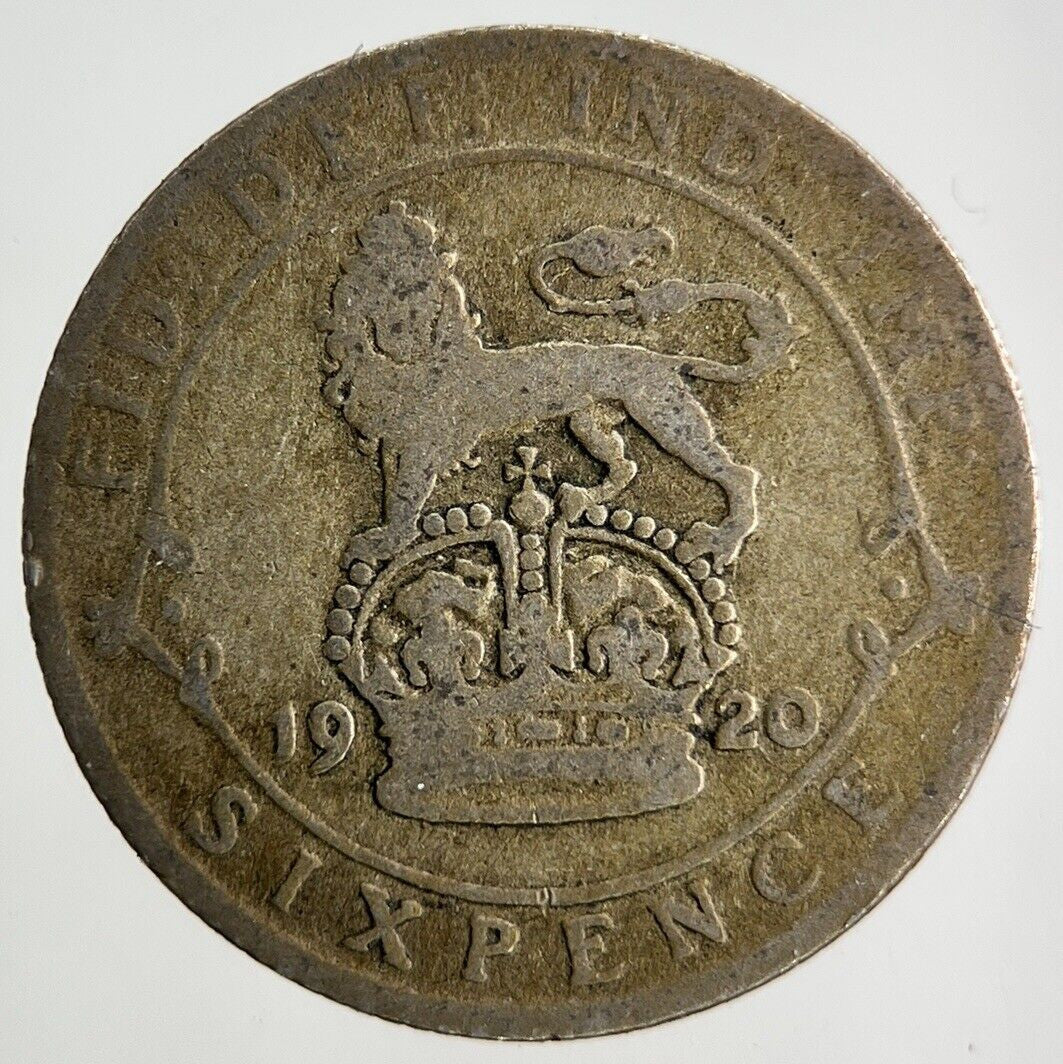 1920 George V Sixpence Silver Coin | Fair Grade