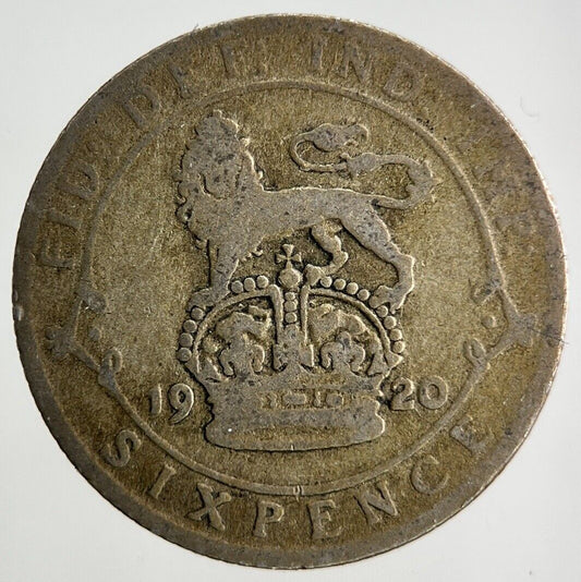 1920 George V Sixpence Silver Coin | Fair Grade