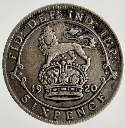 1920 George V Sixpence Silver Coin | Fine Collectable Grade