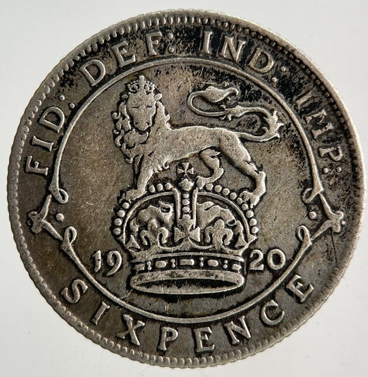 1920 George V Sixpence Silver Coin | Fine Collectable Grade