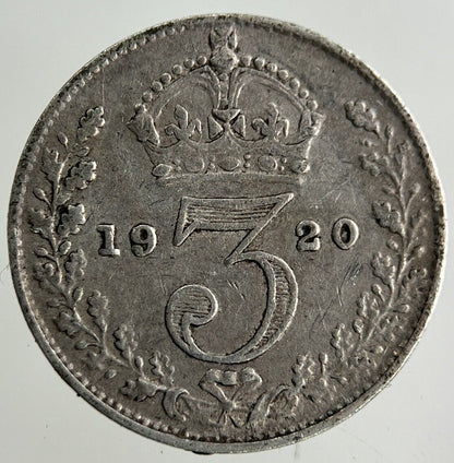 1920 George V Threepence Silver Coin | Fine Collectable Grade
