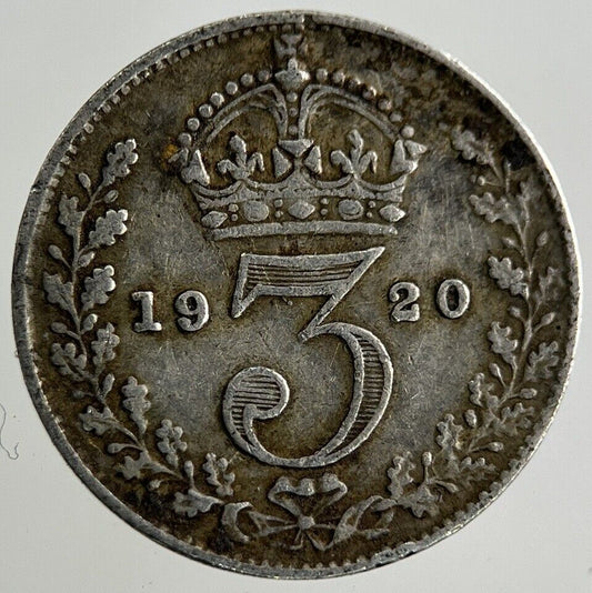 1920 George V Threepence Silver Coin | Fine Collectable Grade