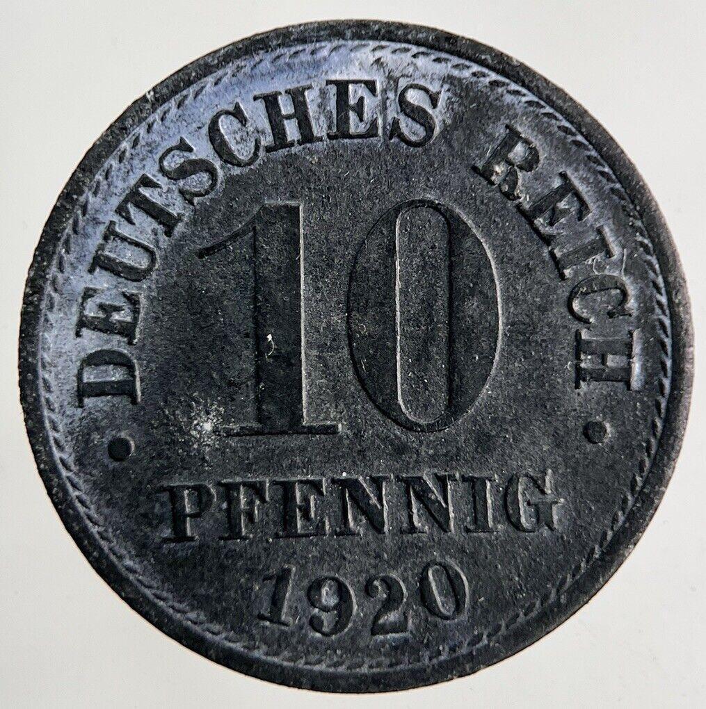 1920 Germany 10 Pfennig Coin | Fine Collectable Grade