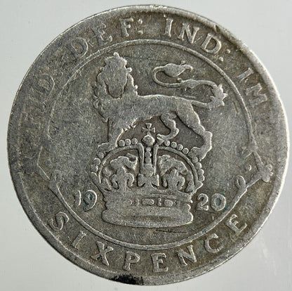 1920 George V Sixpence Silver Coin | Collectable Grade