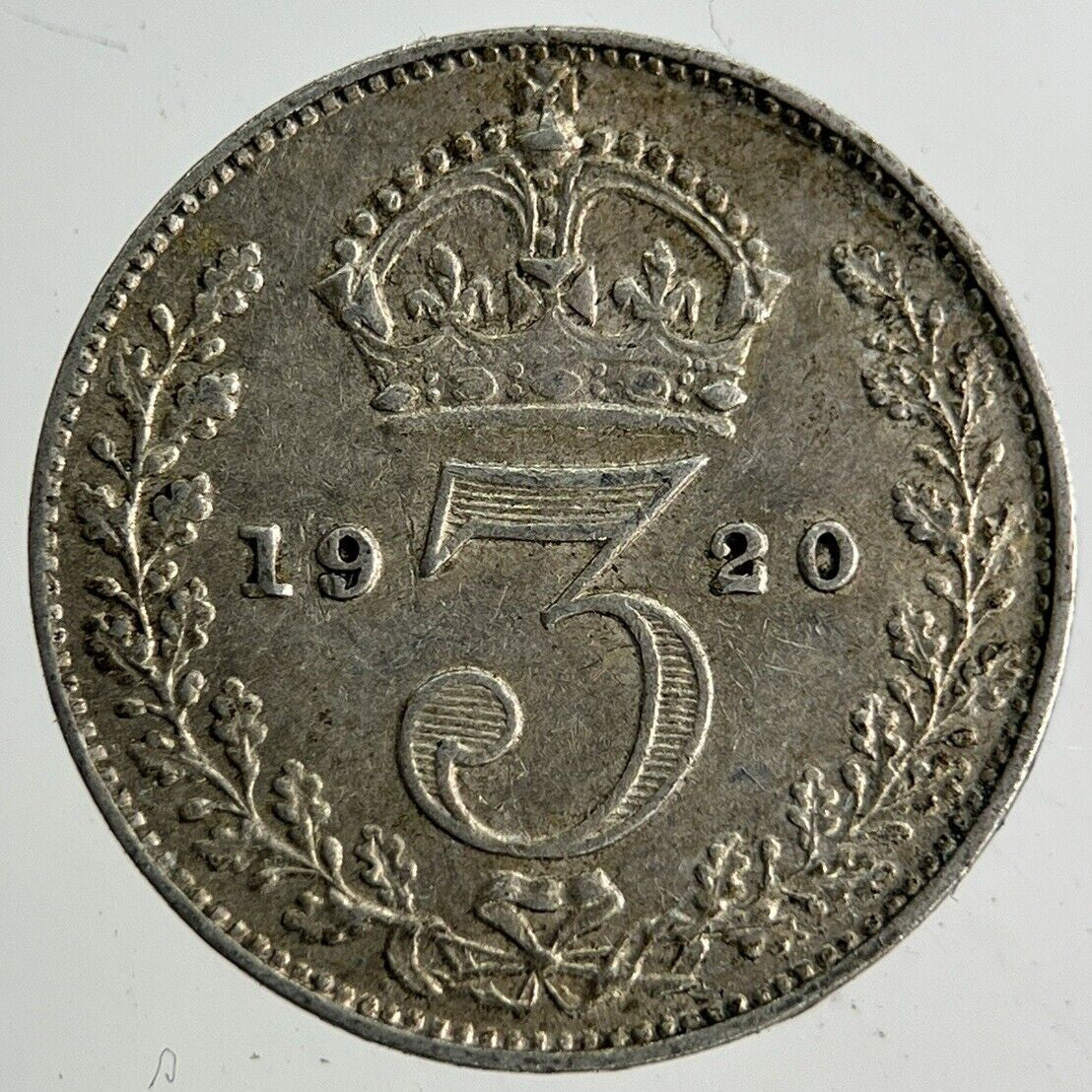 1920 George V Threepence Silver Coin | Very High Grade