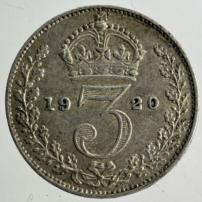 1920 George V Threepence Silver Coin | Very High Grade