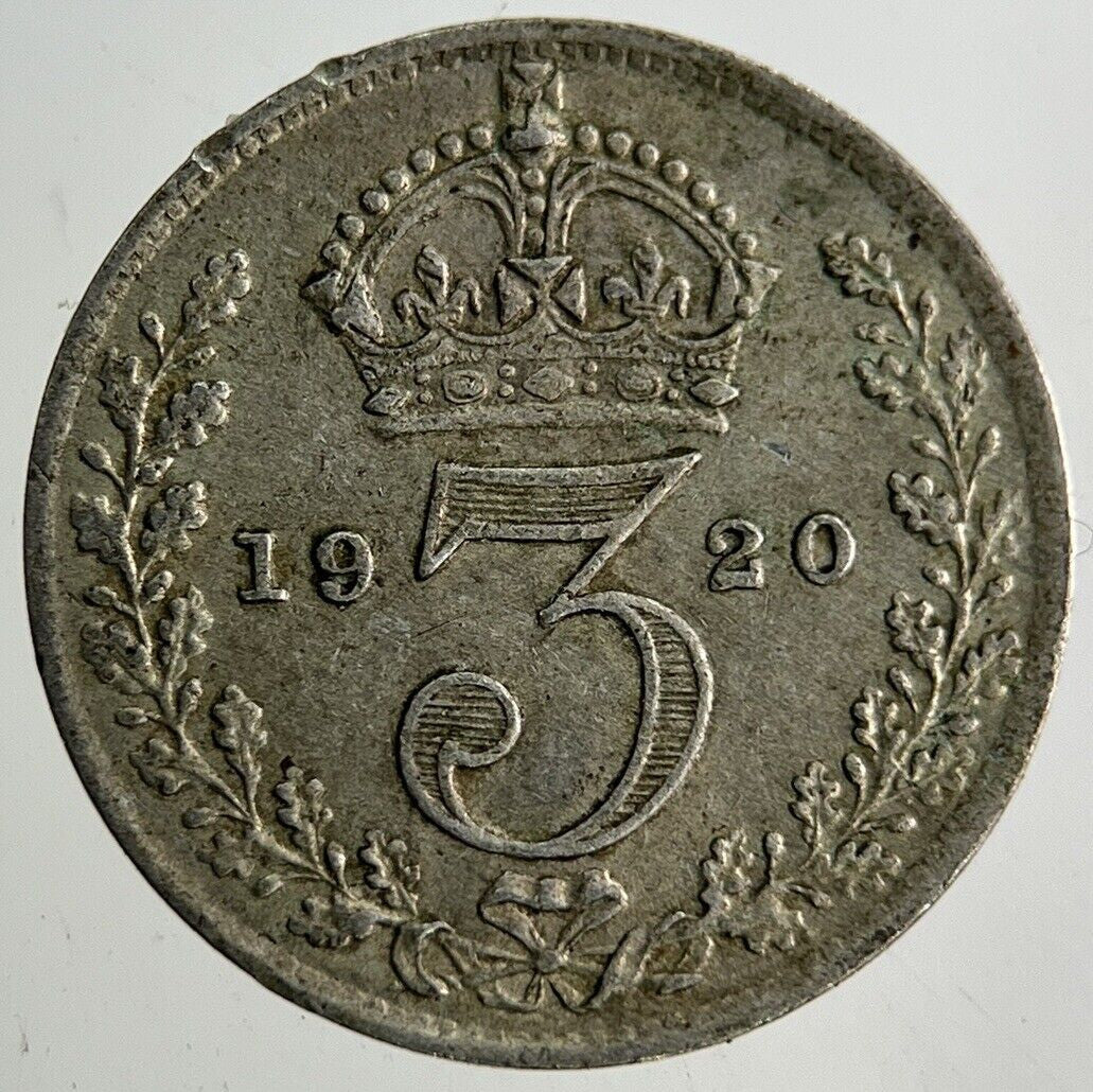 1920 George V Threepence Silver Coin | Very High Grade