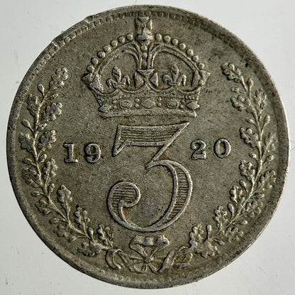 1920 George V Threepence Silver Coin | Very High Grade