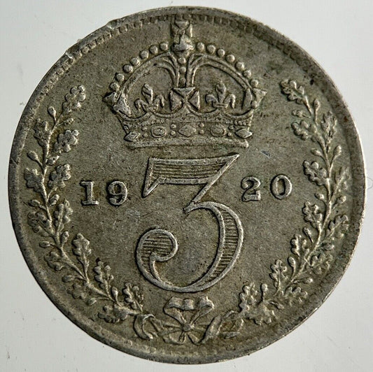 1920 George V Threepence Silver Coin | Very High Grade