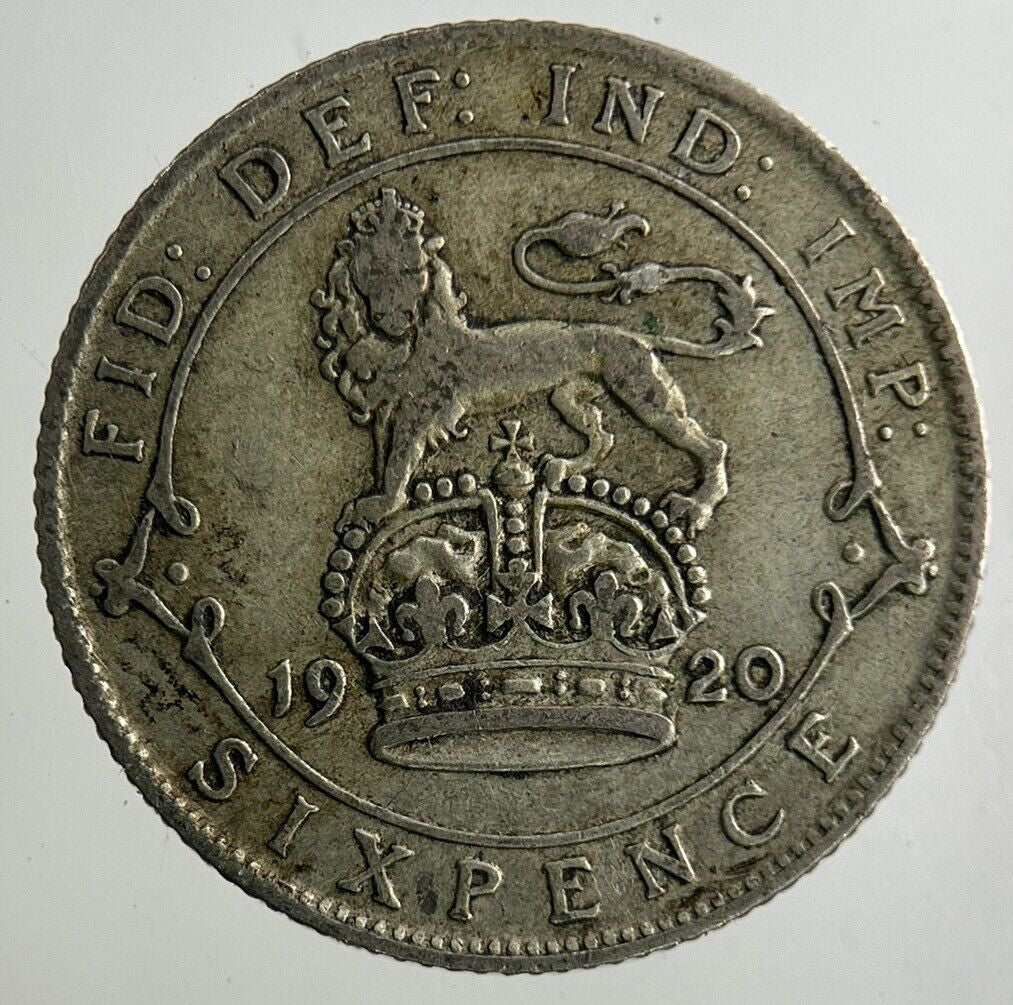 1920 George V Sixpence Silver Coin | Fine Collectable Grade