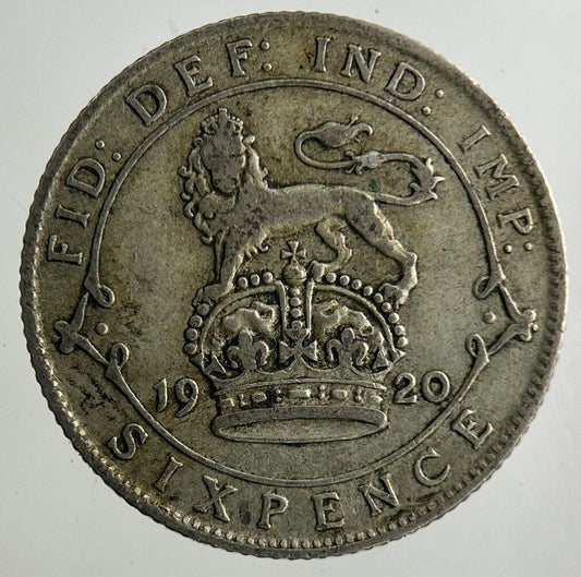 1920 George V Sixpence Silver Coin | Fine Collectable Grade