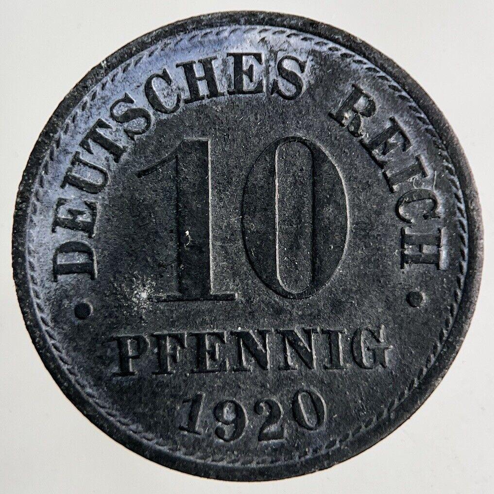 1920 Germany 10 Pfennig Coin | Fine Collectable Grade